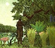 Henri Rousseau ormtjuserskan painting